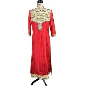 Vintage Kurta Sequined Trim Size S/M